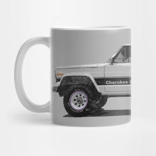 FSJ Beach Truck - White, Weathered Mug